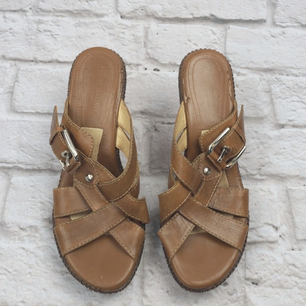 Naturalizer Comfort Women's Brown Leather Wedge - Picture 3 of 11